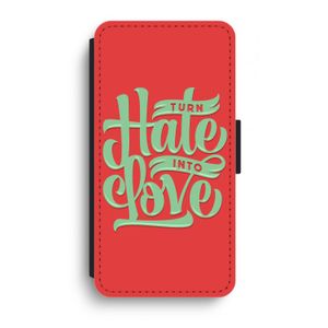 Turn hate into love: iPhone XR Flip Hoesje