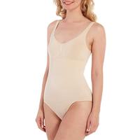 MAGIC Bodyfashion Firm Control Body Tummy Shaper Naadloze All-in-One Bodysuit-Shapewear, beige (latte 1383), M