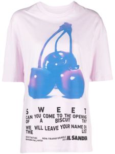 Jil Sander graphic-print cotton T-shirt - Rose