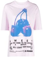 Jil Sander graphic-print cotton T-shirt - Rose - thumbnail