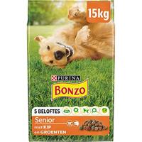 Bonzo Senior met Kip en Groenten - voor Honden vanaf 7 jaar - 15kg
