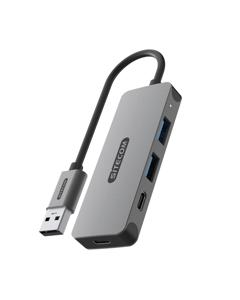 Sitecom CN-5007 interface hub USB 3.2 Gen 1 (3.1 Gen 1) Type-A 5000 Mbit/s Zwart, Grijs