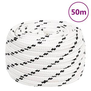 VidaXL Werktouw 18 mm 50 m polyester wit