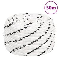 VidaXL Werktouw 18 mm 50 m polyester wit - thumbnail