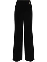 Elisabetta Franchi pantalon à logo pendent - Noir