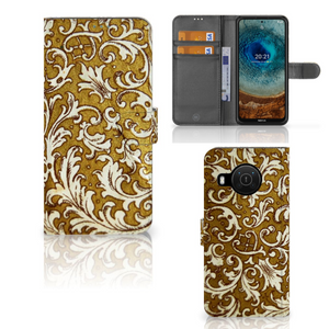 Wallet Case Nokia X10 | Nokia X20 Barok Goud