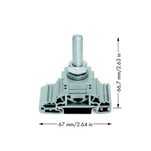 WAGO 885-110 Boutklem Grijs 20 stuk(s)