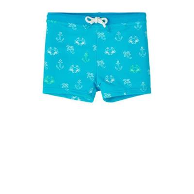 NAME IT MINI zwemboxer Zean met all over print turquoise/wit NAME IT MINI zwemboxer Zean met all over print turquoise/wit