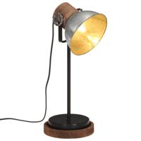 Bureaulamp 25 W E27 17x17x50 cm vintage zilverkleurig