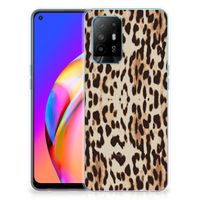 OPPO A94 5G | Reno5 Z TPU Hoesje Leopard - thumbnail