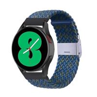 By Qubix - Braided nylon bandje - Blauw/groen gemêleerd - Compatible met Xiaomi Mi Watch/Compatible met Xiaomi Watch 2 / Compatible met Xiaomi Watch S1 / S2 / S3 / S4 - Compatible Xiaomi bandje