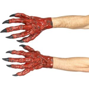 Duivel handschoenen - rood - latex - volwassenen - Halloween - verkleedaccessoires