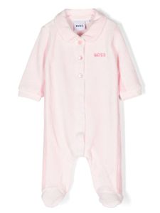 BOSS Kidswear pyjama à logo brodé - Rose