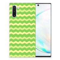 Samsung Galaxy Note 10 TPU bumper Waves Green - thumbnail