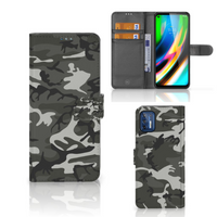 Motorola Moto G9 Plus Telefoon Hoesje Army Light