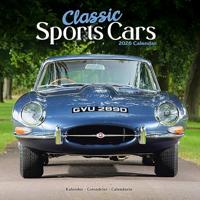 Classic Sports Cars Calendar 2026 Square Car Wall Calendar - 16 Month