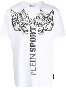 Plein Sport t-shirt à logo imprimé - Blanc