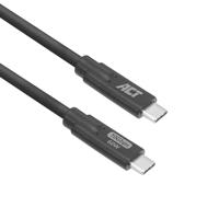 ACT USB C 60W kabel, 10Gbps, 4K @60Hz USB C video-kabel, datakabel, oplaadkabel voor monitor, laptop, SSD, 3m - AC7443