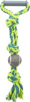 Trixie Denta Leuk Touw Ring met Tennis Ball Tugger Speelgoed voor Hond, 50 x 6 cm