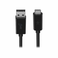 Belkin USB 3.1 USB-C-naar-USB-A-kabel, 0,9 m (USB-IF-gecertificeerd, 10 Gbps, Ultra HD 4k), zwart