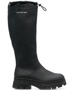 Calvin Klein bottes de pluie à lien de resserrage - Noir