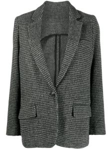 MARANT ÉTOILE blazer en laine à motif pied-de-poule - Gris