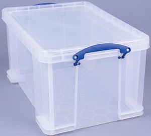 Really Useful Box 48 liter, transparant, per stuk verpakt in karton