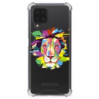 Samsung Galaxy A12 Stevig Bumper Hoesje Lion Color - thumbnail