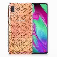 Samsung Galaxy A40 TPU bumper Stripes Dots