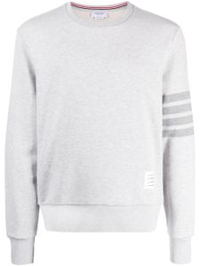 Thom Browne sweat à détail 4 bandes - Gris