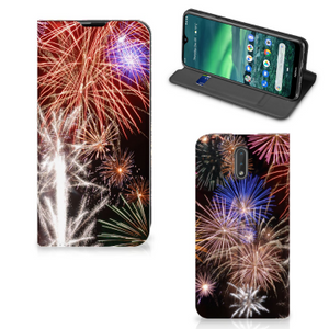 Nokia 2.3 Hippe Standcase Vuurwerk