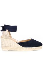 Manebi espadrilles à semelle compensée - Bleu