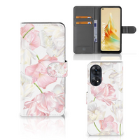 OPPO Reno8 T 4G Hoesje Lovely Flowers - thumbnail