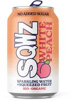 SQWZ frisdrank Peach BIO, blikje van 33 cl, pak van 12 stuks - thumbnail