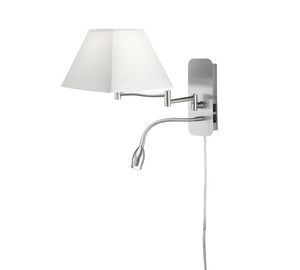 Trio HOTEL V grijs bedlamp