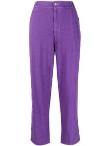 Dolce & Gabbana Pre-Owned pantalon droit à détails de plis (années 1990) - Violet