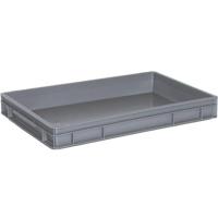 1657978 Stapelbak Geschikt voor levensmiddelen (l x b x h) 600 x 400 x 75 mm Grijs 2 stuk(s)