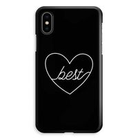 Best heart black: iPhone XS Max Volledig Geprint Hoesje - thumbnail