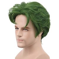 mannen kort groen krullend cosplay pruik voor feest s haar pruiken halloween pruik Lightinthebox