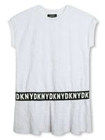 Dkny Kids robe à bande logo - Blanc