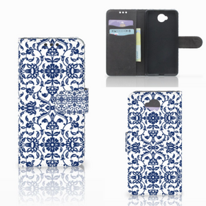 Microsoft Lumia 650 Hoesje Flower Blue