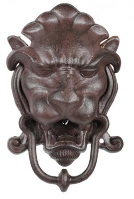 Esschert Design deurklopper leeuw 21,3 x 13,5 cm gietijzer bruin