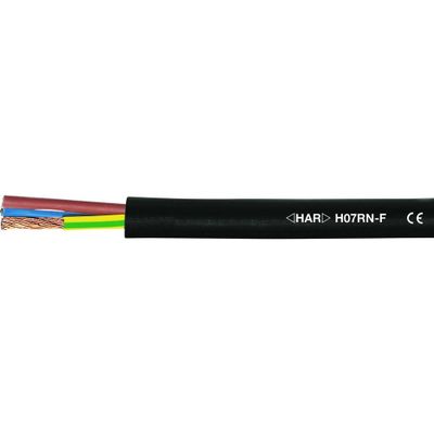 Helukabel 37048-1000 Rubberkabel H07RN-F 4 G 6 mm² Zwart 1000 m