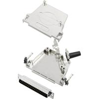 TRU COMPONENTS TCD45ZF37DMPK 7708740 D-SUB stiftlijstenset 45° aantal polen: 37 soldeerkelk 1 st.