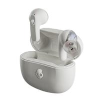 Skullcandy Rail – draadloze oordopjes met Skull-iQ-integratie en microfoon, een accuduur van 42 uur en Bluetooth voor iPhone, Android en nog veel meer – Bone/Oranje Gloed