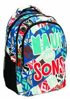 Maui & Sons rugzak junior 30 liter 32 x 45 cm polyester zwart