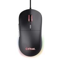 Trust Gaming GXT 925 Redex II Lichtgewicht Gaming Muis 82 g, Kailh-Switches, 200-10000 DPI, 6 Programmeerbare Knoppen, Gaming Mouse RGB USB voor PC, Computer, Laptop, Windows – Zwart