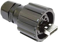 Conec USB 2.0 Stecker-Set - IP67 Stecker, gerade 17-200121 Bajonettverschluss 17-200121 Inhalt: 1 pc(s)