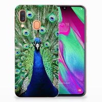 Samsung Galaxy A40 TPU Hoesje Pauw - thumbnail