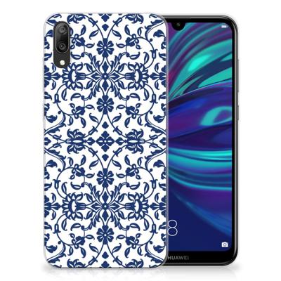 Huawei Y7 Pro (2019) TPU Case Flower Blue
